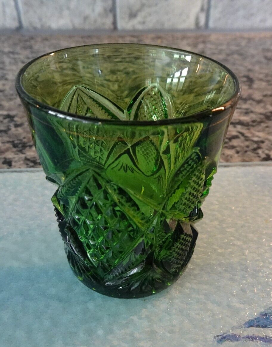 EAPG US Glass Toothpick Green 