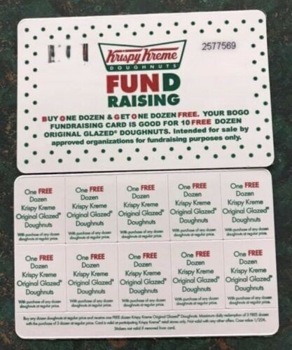 *Krispy Kreme Cards - Buy One Get One Dozen FREE - 10 Offers Per Card*