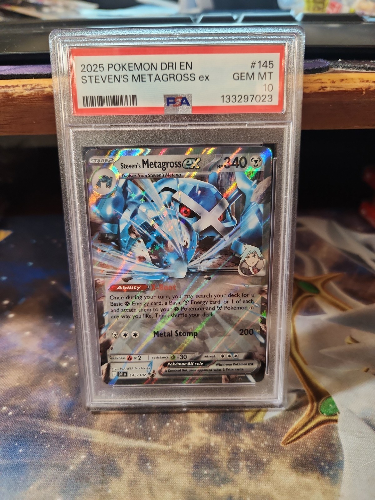 PSA 10 STEVEN'S METAGROSS EX 145/182 - DESTINED RIVALS RARE HOLO - GEM MINT PSA 10 STEVEN'S METAGROSS EX 145/182 - DESTINED RIVALS RARE HOLO - GEM MINT