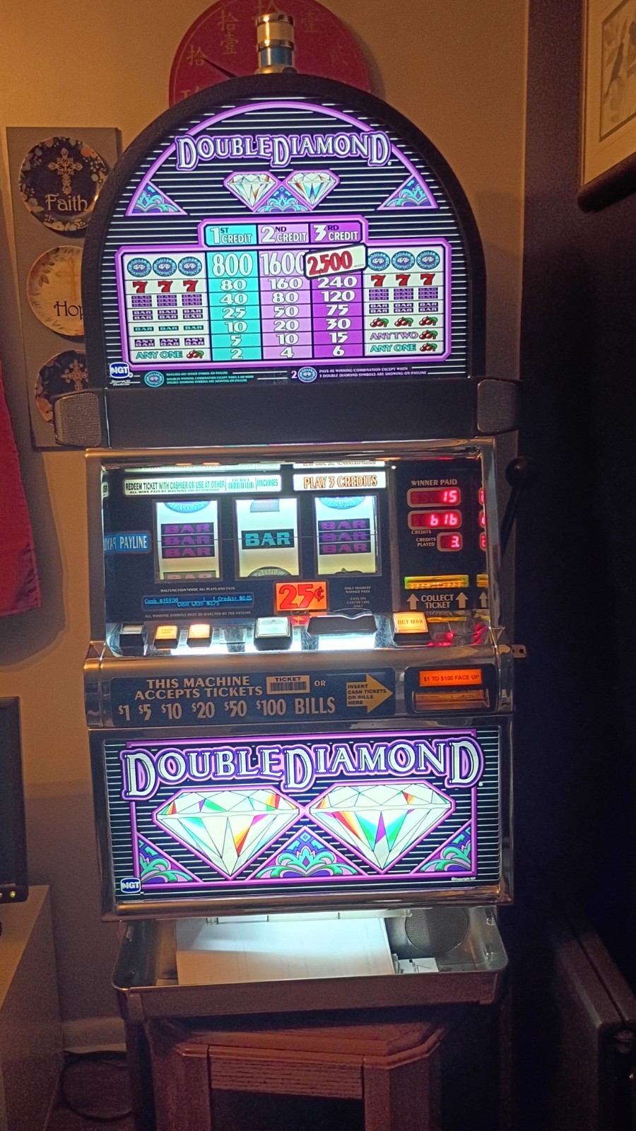 full size  igt  Double Diamond Slot  Machine