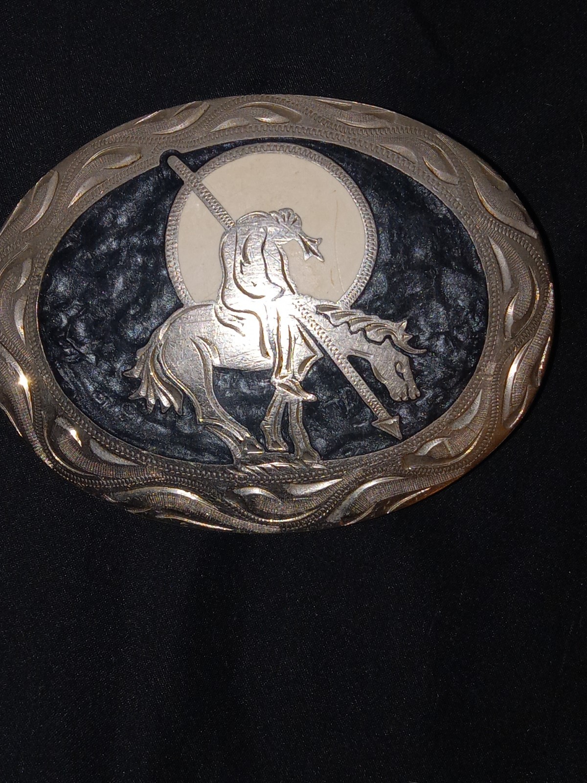 Vintage End Of The Trail Belt Buckle Hand Crafted Vintage End Of The Trail Belt Buckle Hand Crafted
