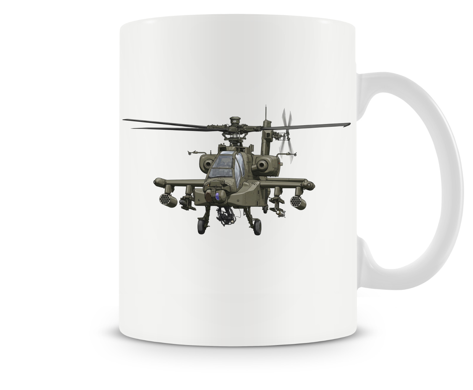 Boeing AH-64 Apache Ceramic Coffee Mug - 15oz. Boeing AH-64 Apache Ceramic Coffee Mug - 15oz.