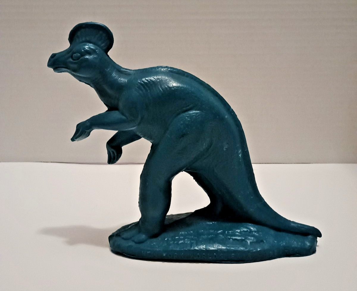 1964-65 New York World's Fair Sinclair Dinoland Corythosaurus Blue Mold-A-Rama