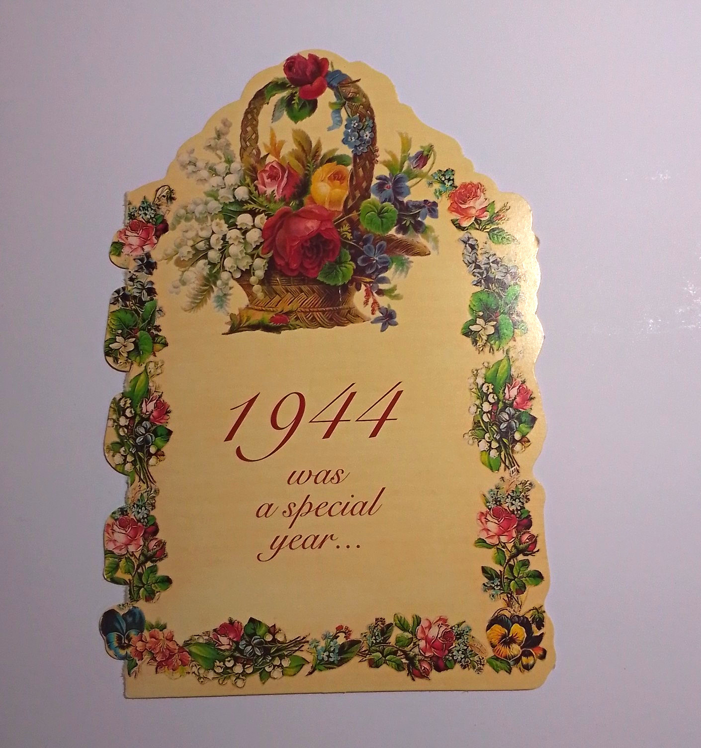 Vintage 1944 Was a Special Year Birthday Greeting Card - 1944 Birthday