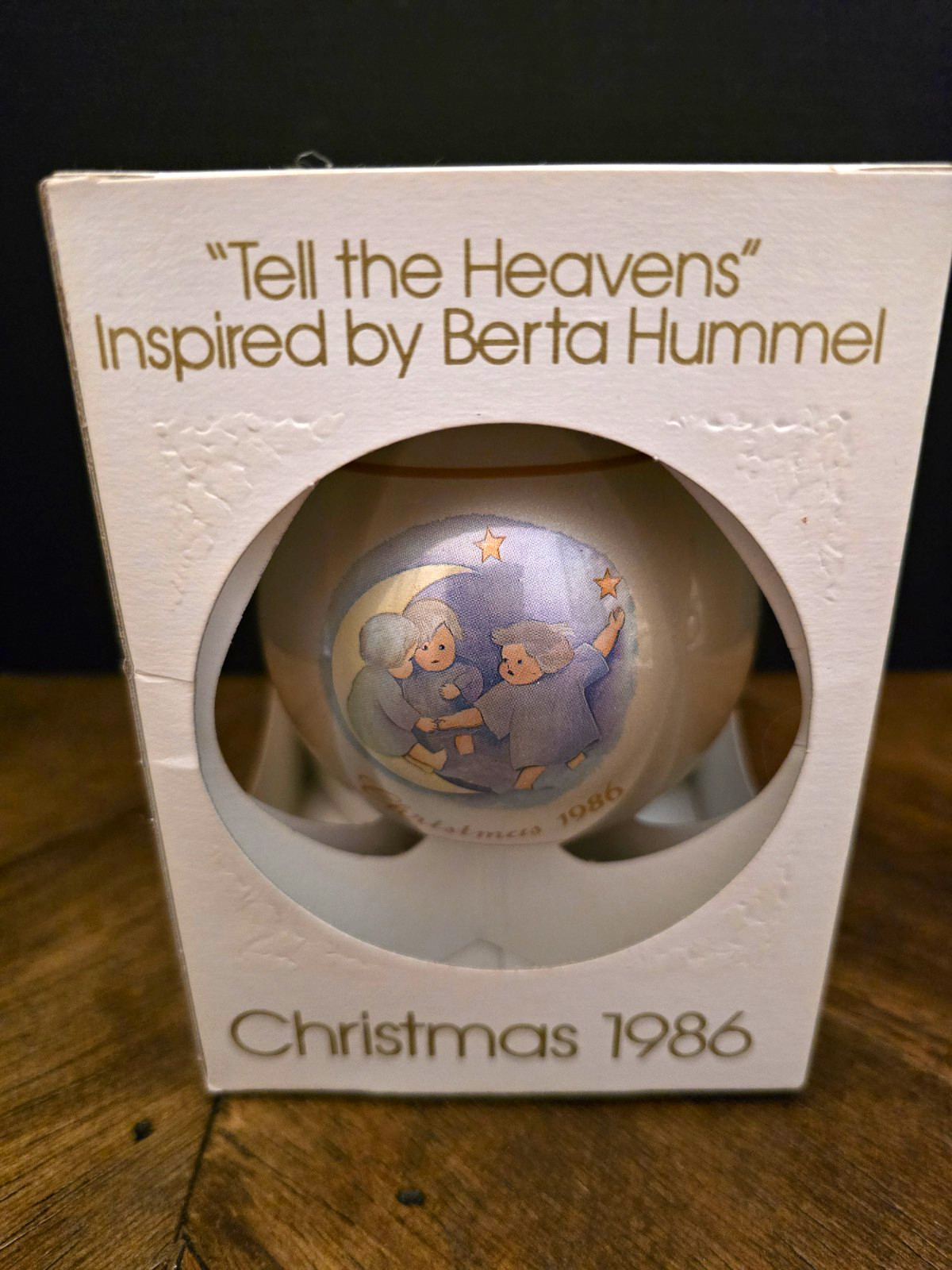 Schmid Angel Christmas Ball Ornament Limited Edition Hanging 1986 MPN W-743 Rare Schmid Angel Christmas Ball Ornament Limited Edition Hanging 1986 MPN W-743 Rare