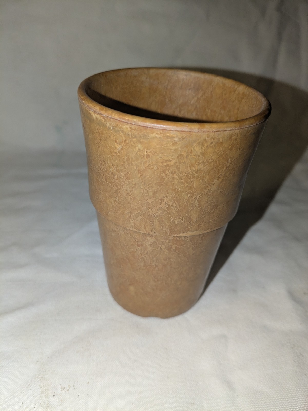 VINTAGE HALSEY U.S. MILITARY MELAMINE MESS HALL TUMBLER STACKABLE CUP  4.5 \
