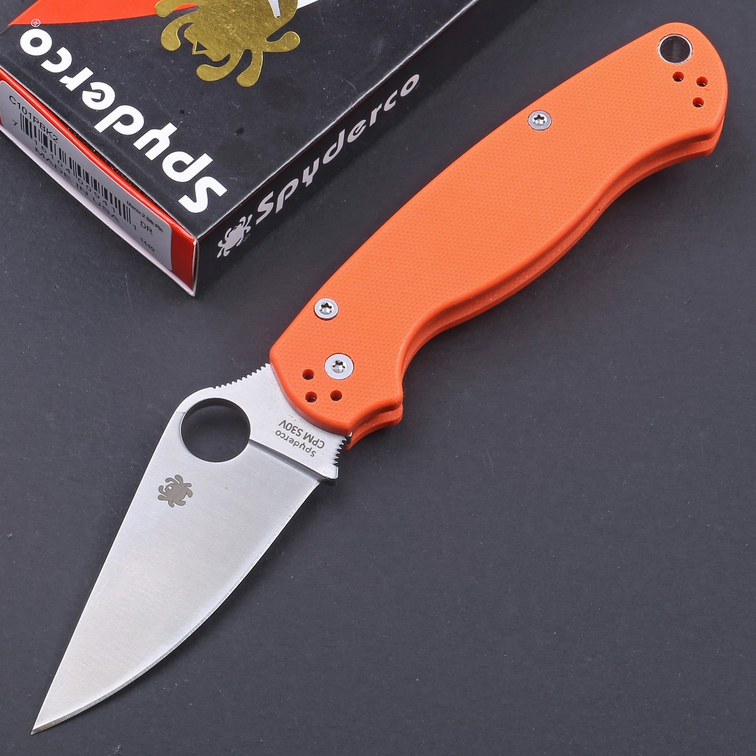 Orange G10 Handle Lock back Tactical Survival Outdoor Pocket Folding Knife new