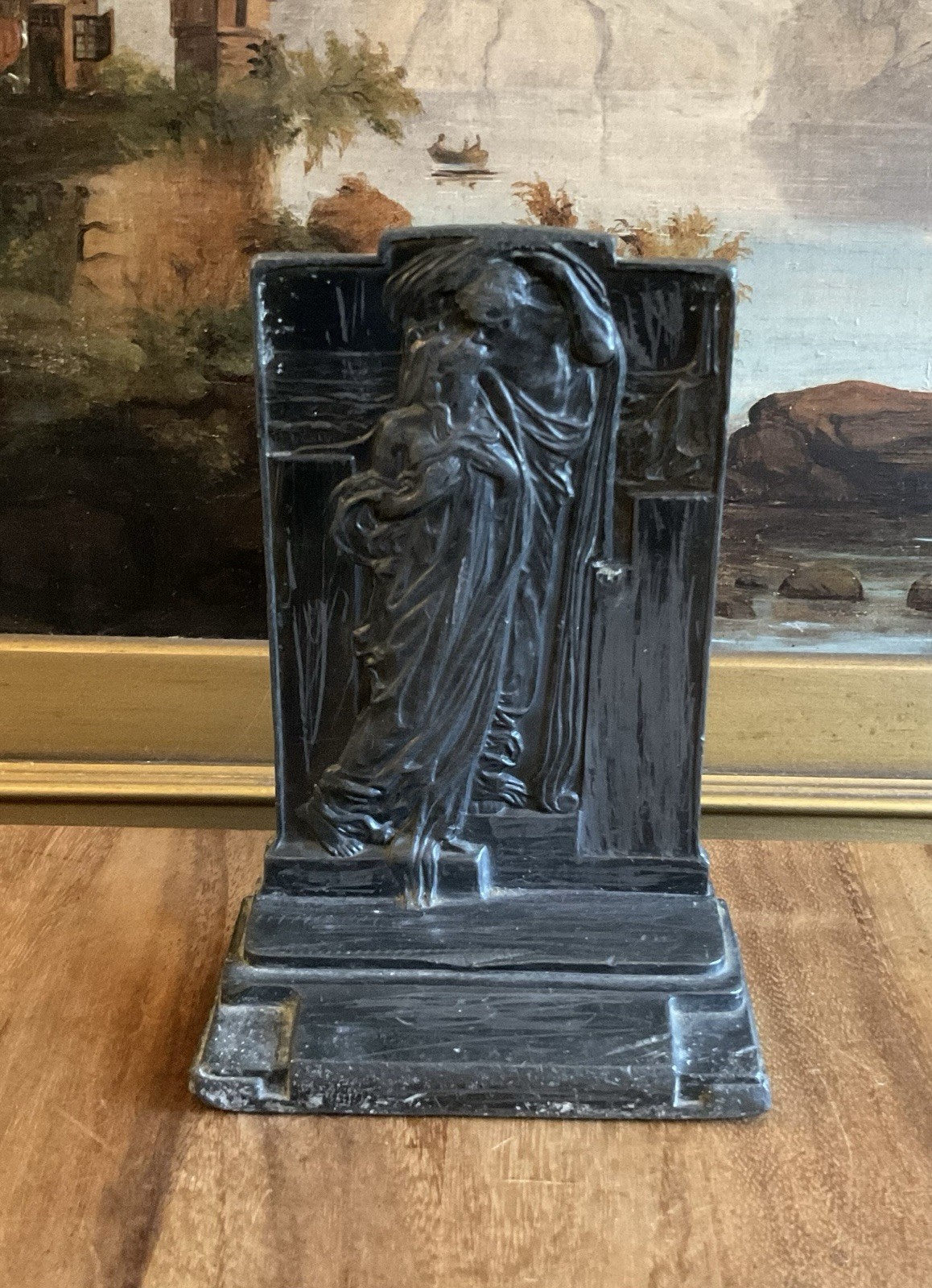 POMPEIAN BRONZE CO. Brooklyn BRONZE BOOKEND  