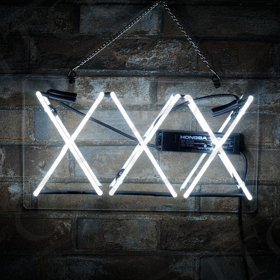 Triple X Neon Sign Light Game Room Wall Decor Real Glass Nightlight Gift 20\