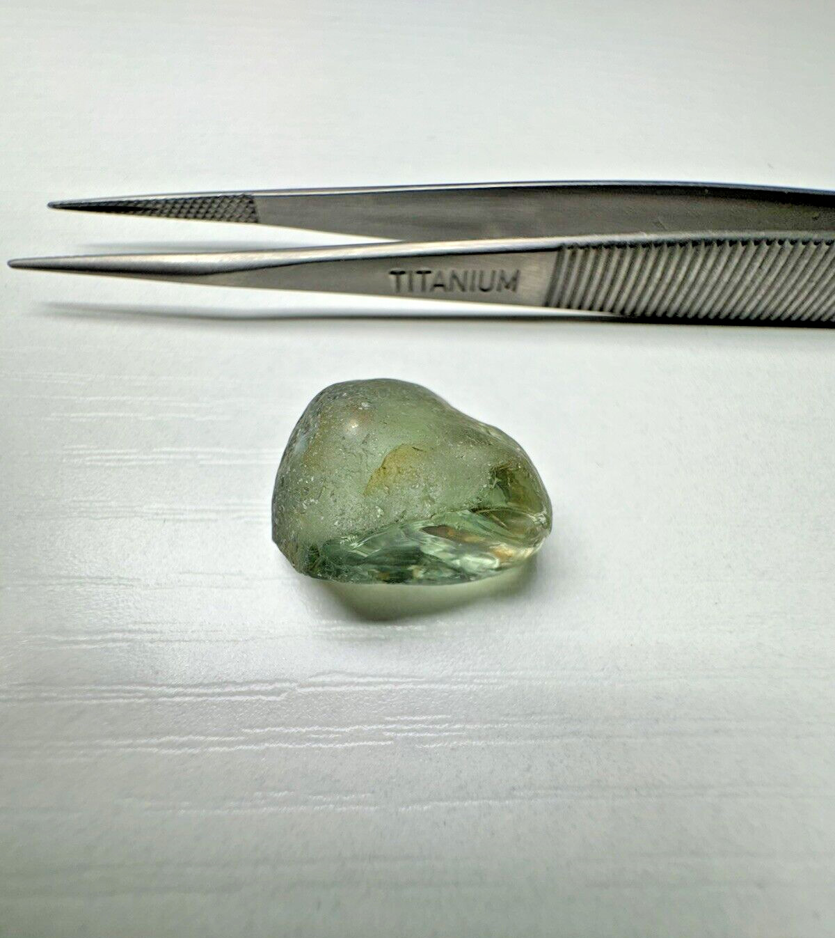 Mint Green Tourmaline Rough Clean Gemstone Mozambique 18.65 carats