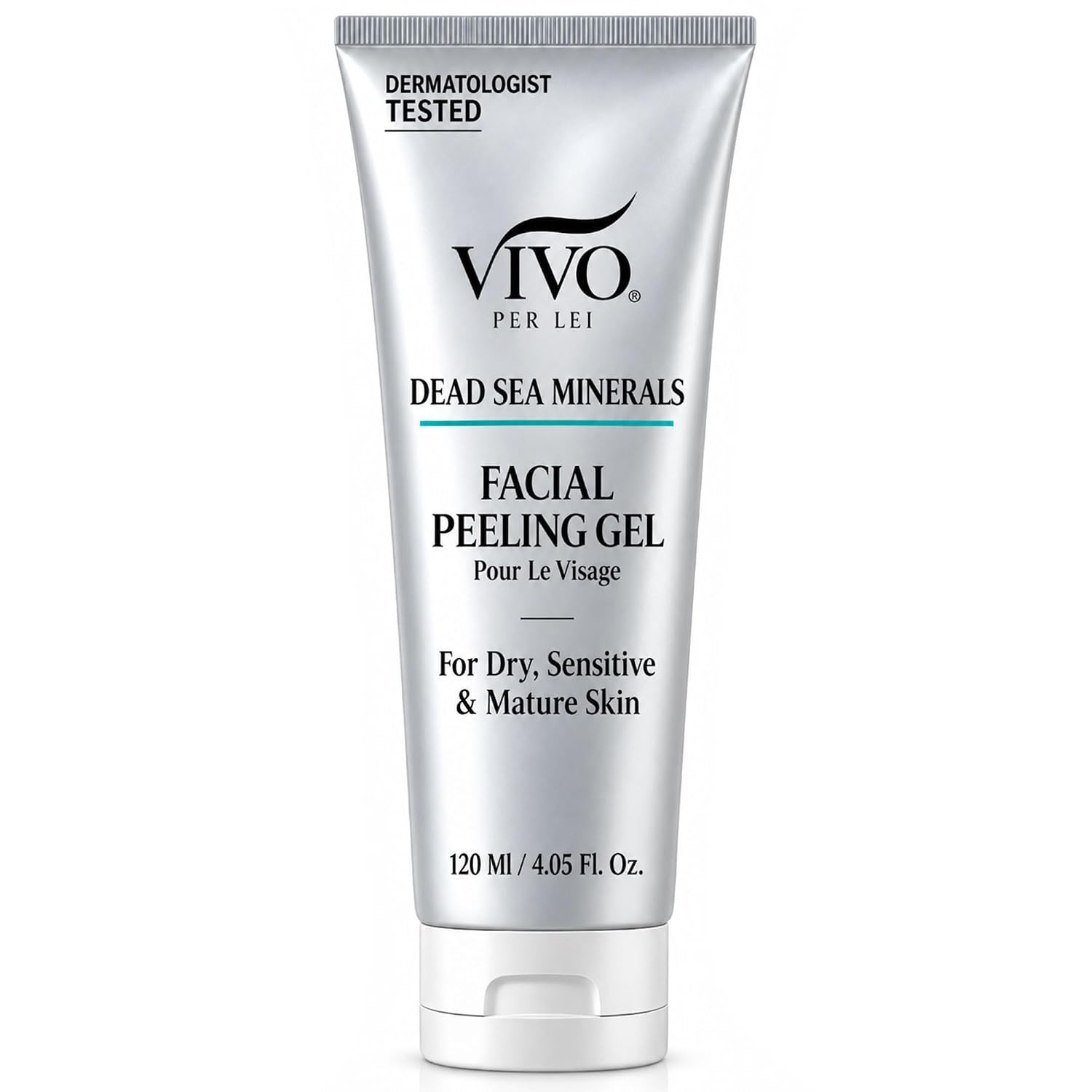 Vivo per Lei Facial Peeling Gel - Exfoliates Dead Skin - Gentle - 4.05 Oz
