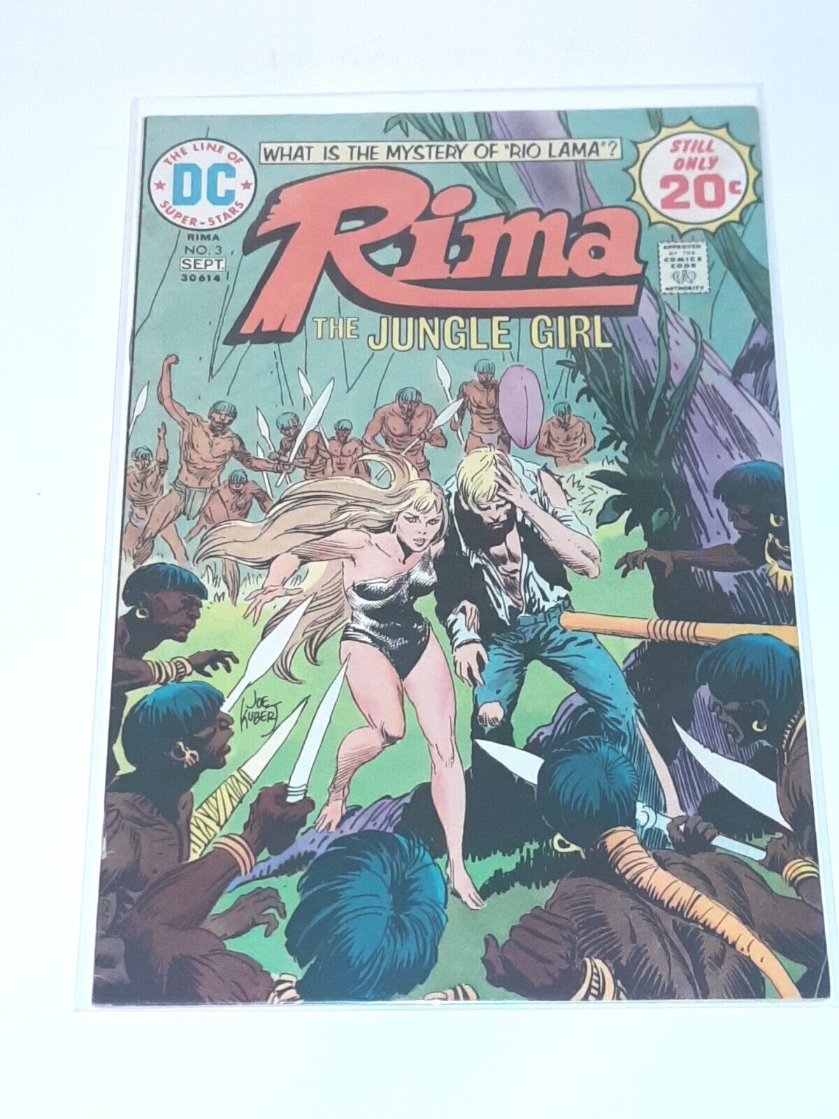 Rima The Jungle Girl 3 DC Comics 1970s Vintage F/VF Adventure Action Terror