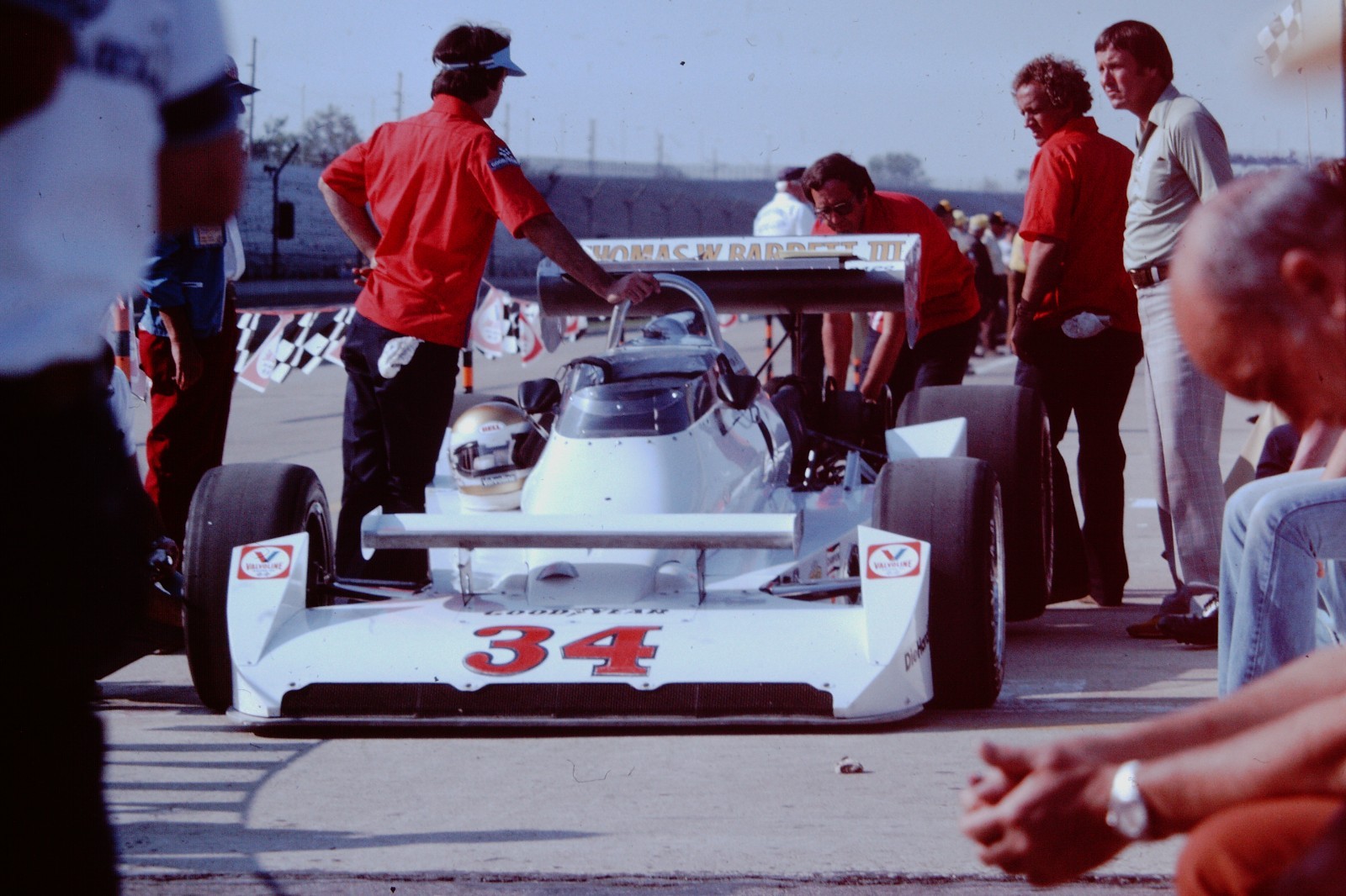 35 mm Slide Of  1979 Wildcat Mk.II Indy Car Wysard Motor Team