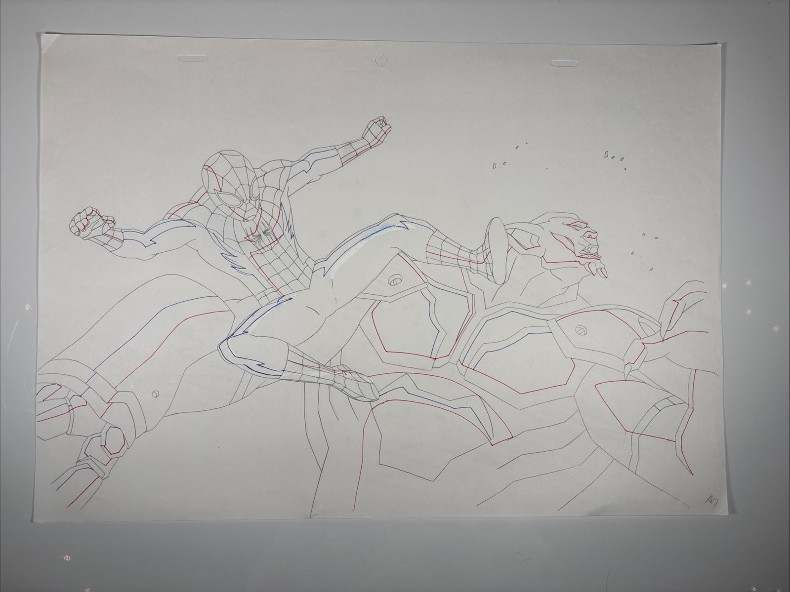 SPIDERMAN Animation Cels Production Art Comic GOBLIN Ultimate Spider-Man #19 S11