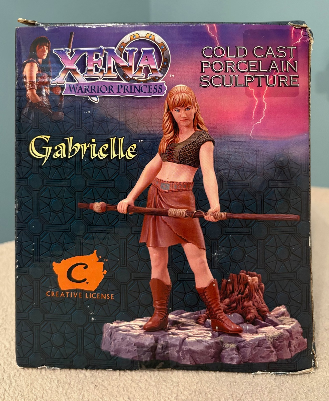 Xena Warrior Princess Cold Cast Porcelain Sculpture - Gabrielle New Xena Warrior Princess Cold Cast Porcelain Sculpture - Gabrielle New