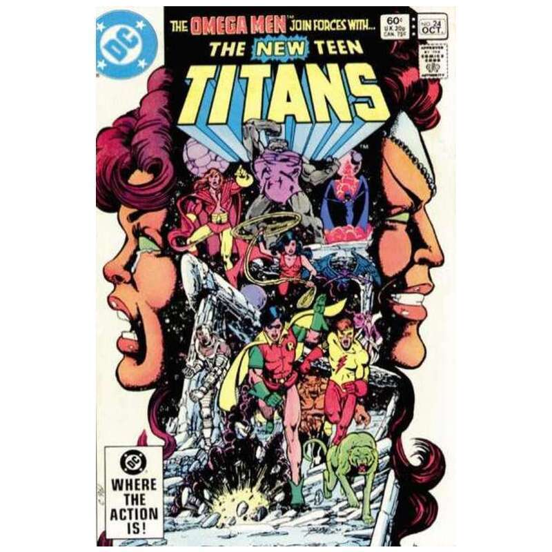 New Teen Titans (1980 series) #24 in Near Mint condition. DC comics [u`