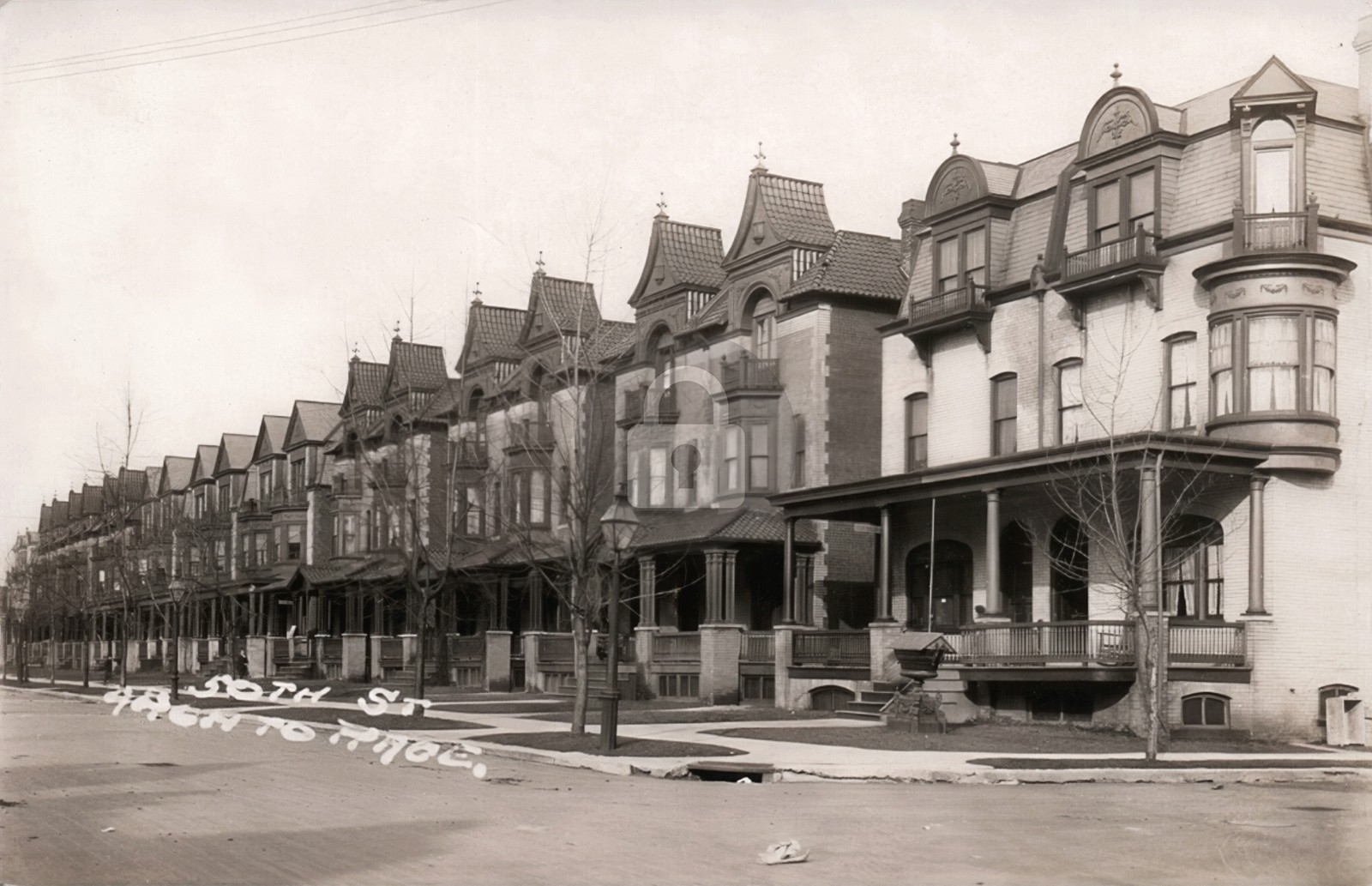 50th Street View PHILADELPHIA PA Pennsylvania 1 RPPC Photo Postcard COPY
