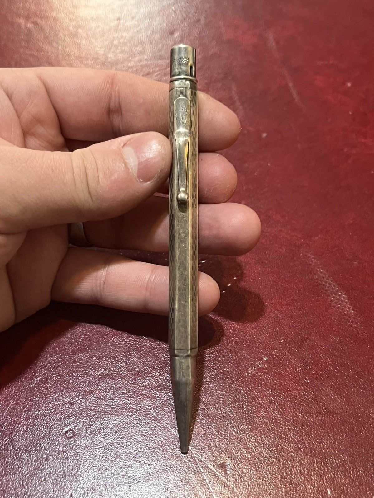Antique Sterling Mabie Todd & Co. NY Silver Fyne Poynt Mechanical Pencil