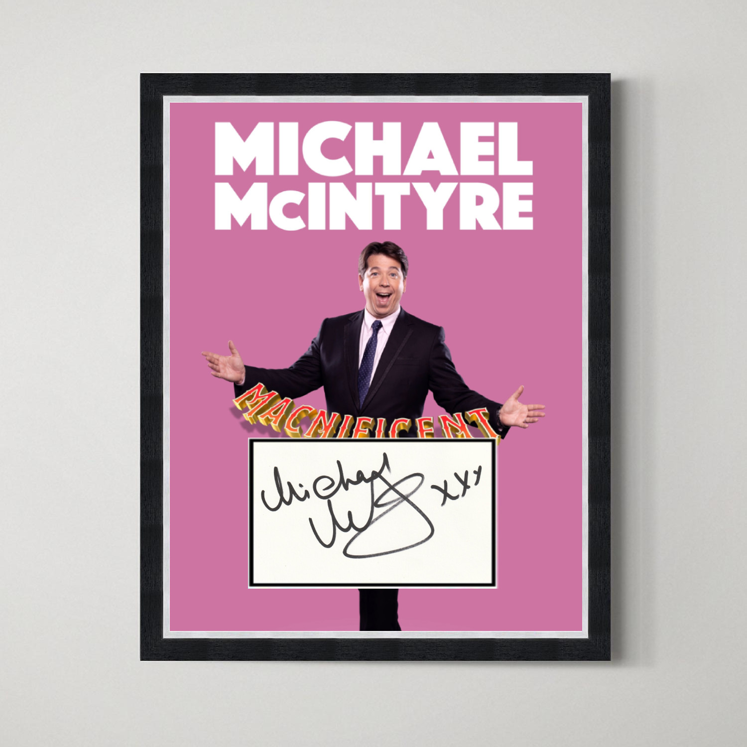 Michael McIntyre - British Comedian Genuine Signed Autograph Framed Display