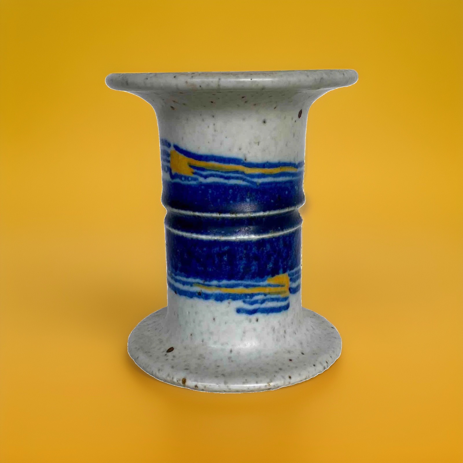 Rorstrand Atelje Inger Persson Blue/Gray 1960\'s MCM Pottery Vase, Sweden 5-3/4\ Rorstrand Atelje Inger Persson Blue/Gray 1960\'s MCM Pottery Vase, Sweden 5-3/4\