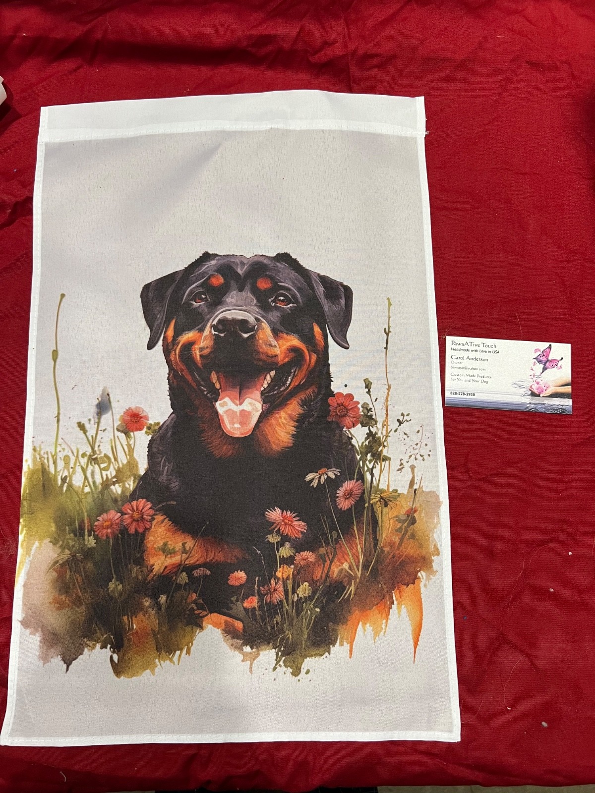 Rottweiler Dog Garden Flag 12\