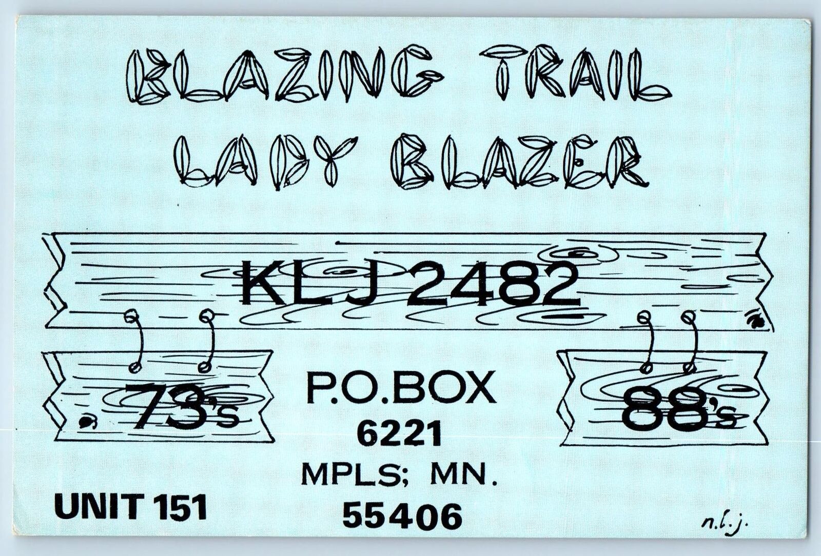 Minneapolis Minnesota MN Postcard Blazing Trail Lady Blazer Citizen's Band c1920