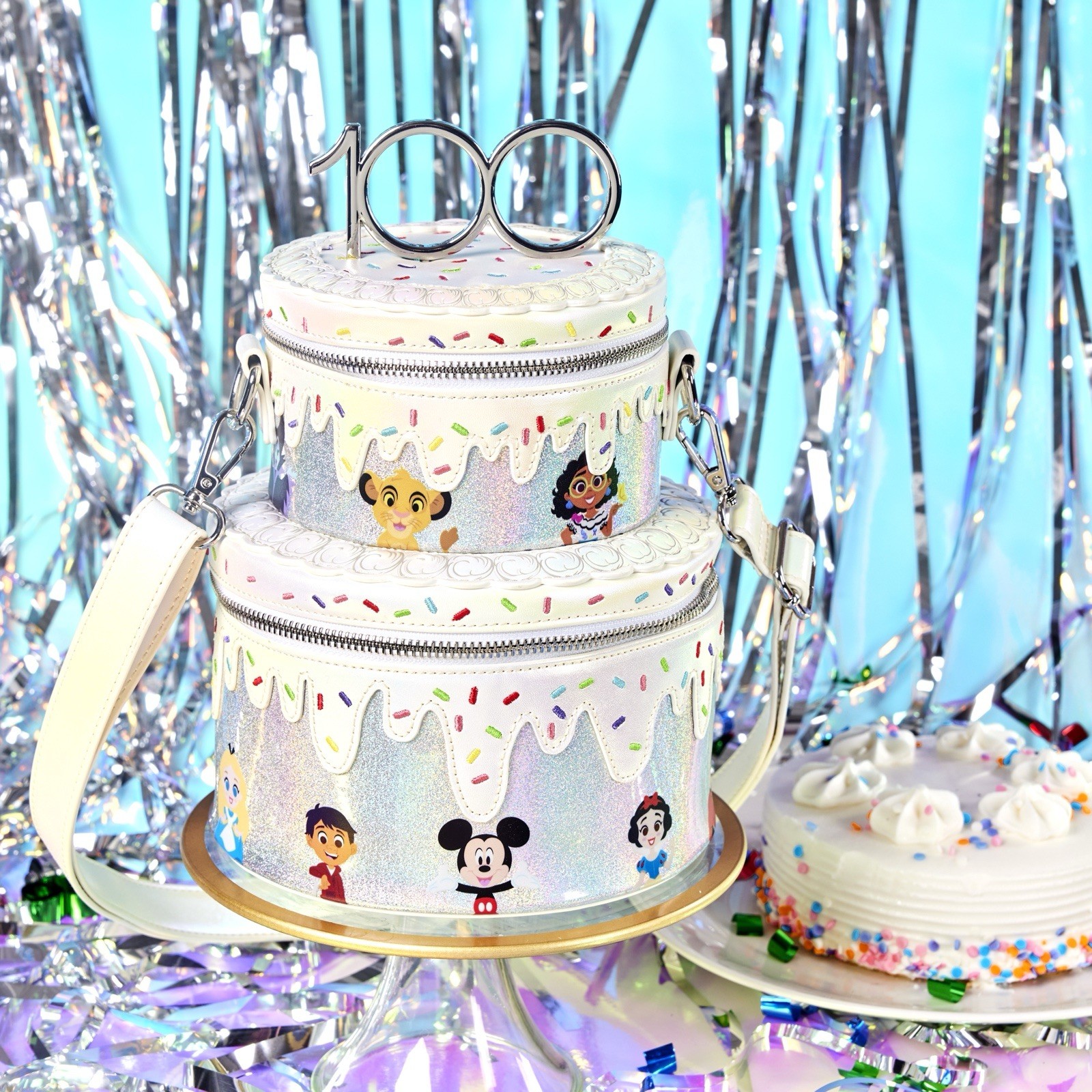 Loungefly Disney 100 Year Anniversary Celebration Cake Crossbody Bag SOLD OUT