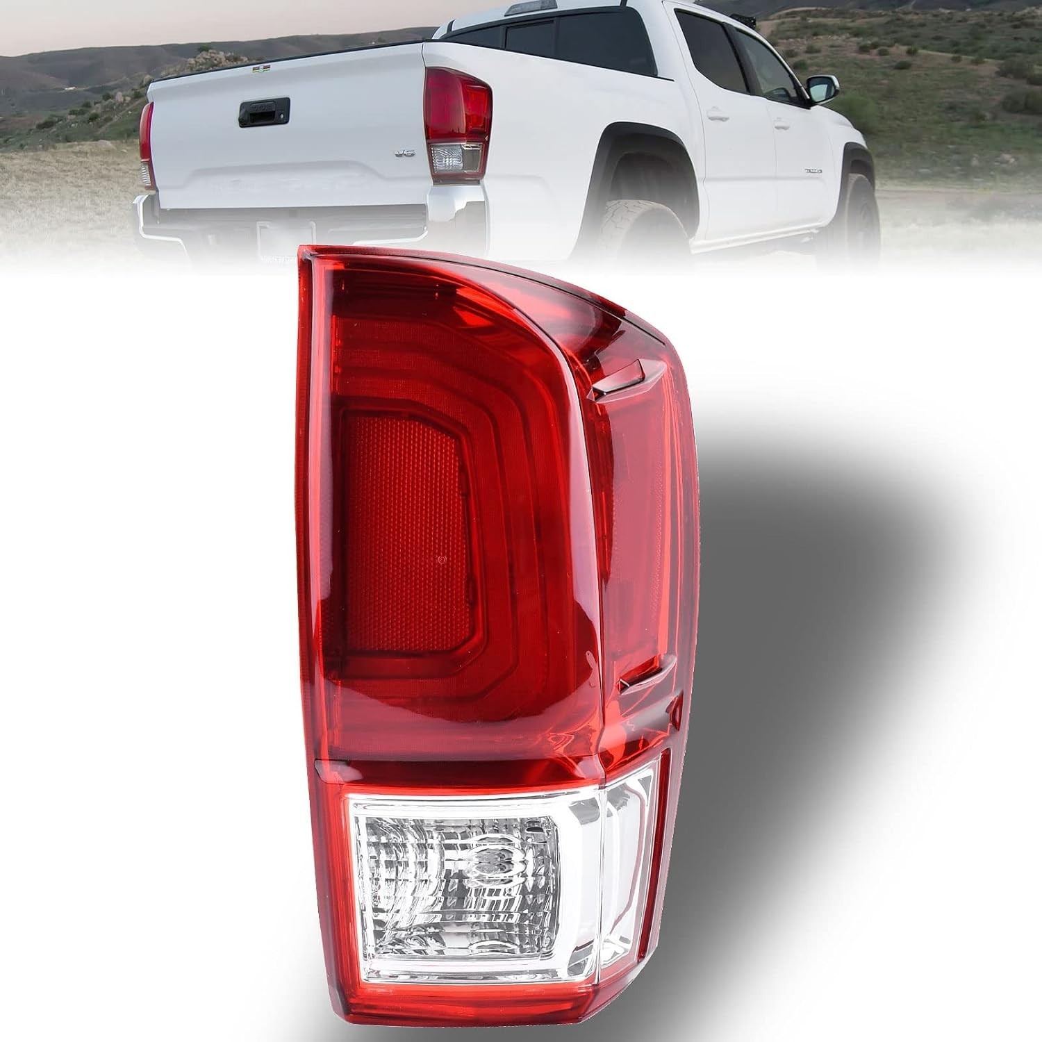 Tail Light Rear Lamp Compatible With 2016-2023 Toyota Tacoma Right Passenger Sid Tail Light Rear Lamp Compatible With 2016-2023 Toyota Tacoma Right Passenger Sid