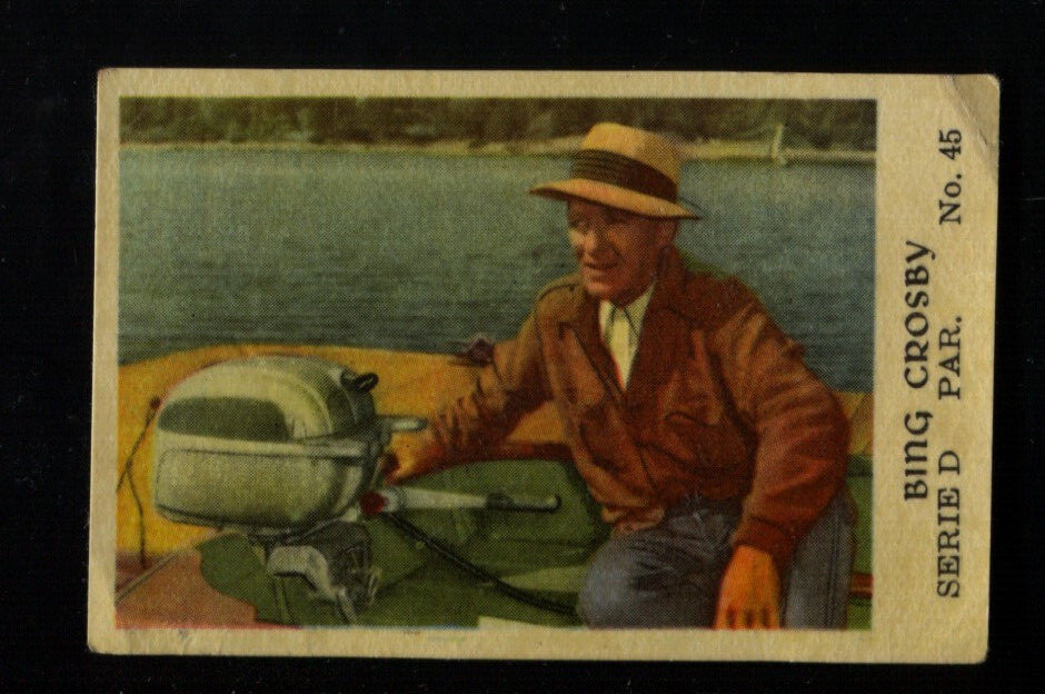 Bing Crosby Vintage Dutch Movie Film Star Trading Card D45