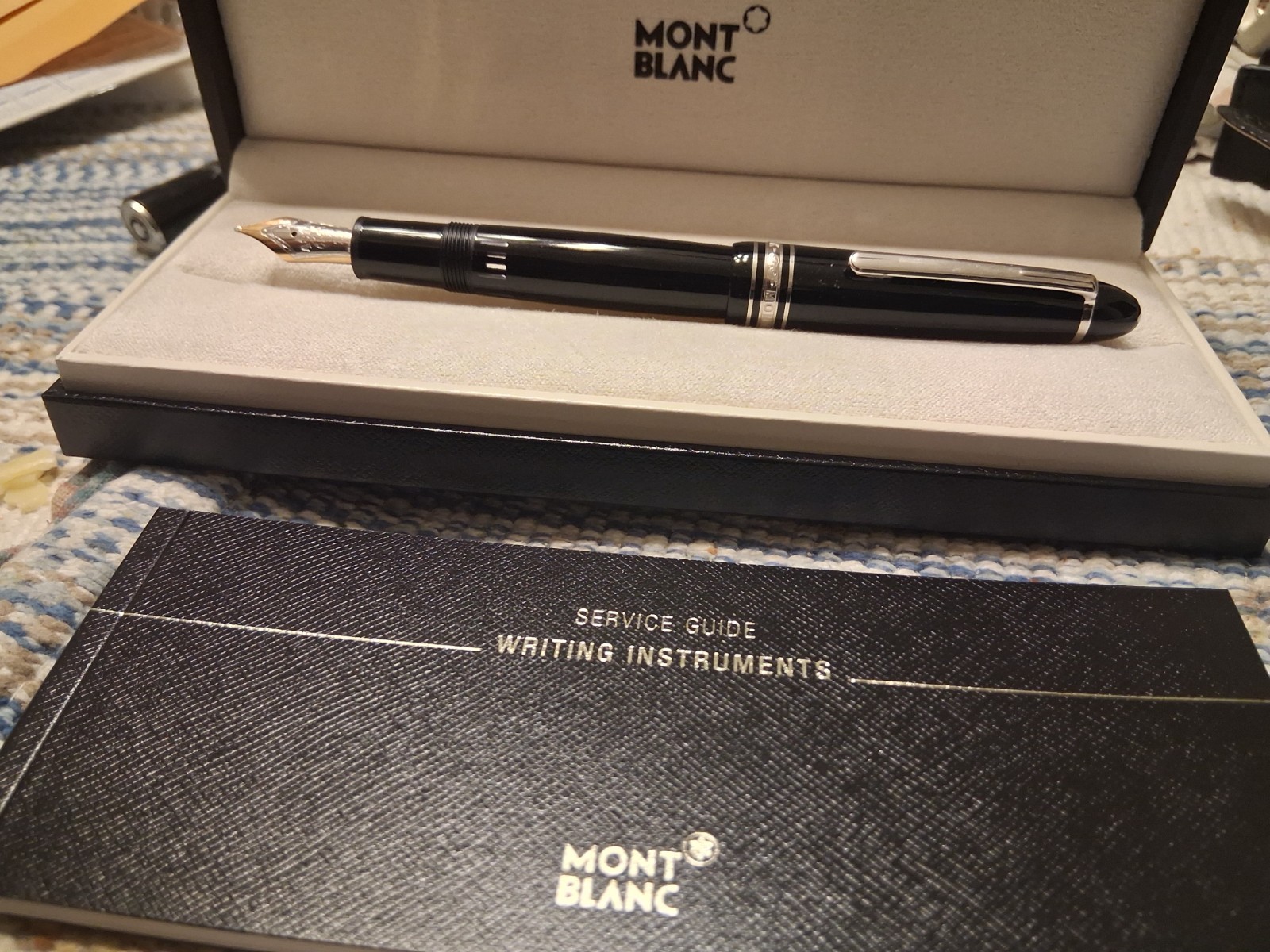 MINT UNINKED NOS MONTBLANC LEGRANDE fp full set warranty usa model 146p