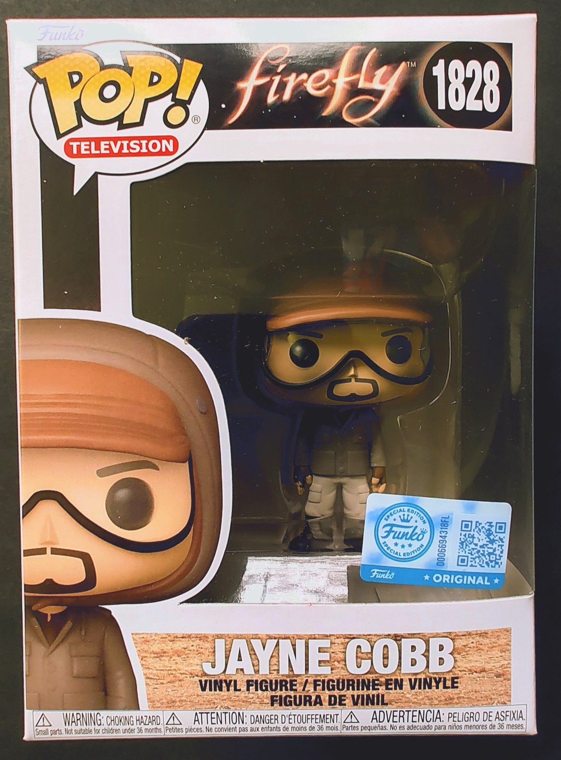 Funko POP Firefly Jayne Cobb 1828 NIP Funko Original Special Edition