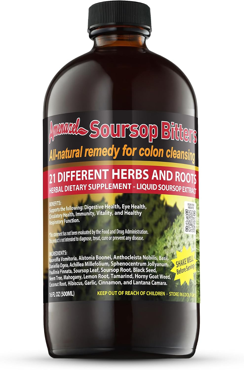 Amenazel Soursop Bitters 16Oz