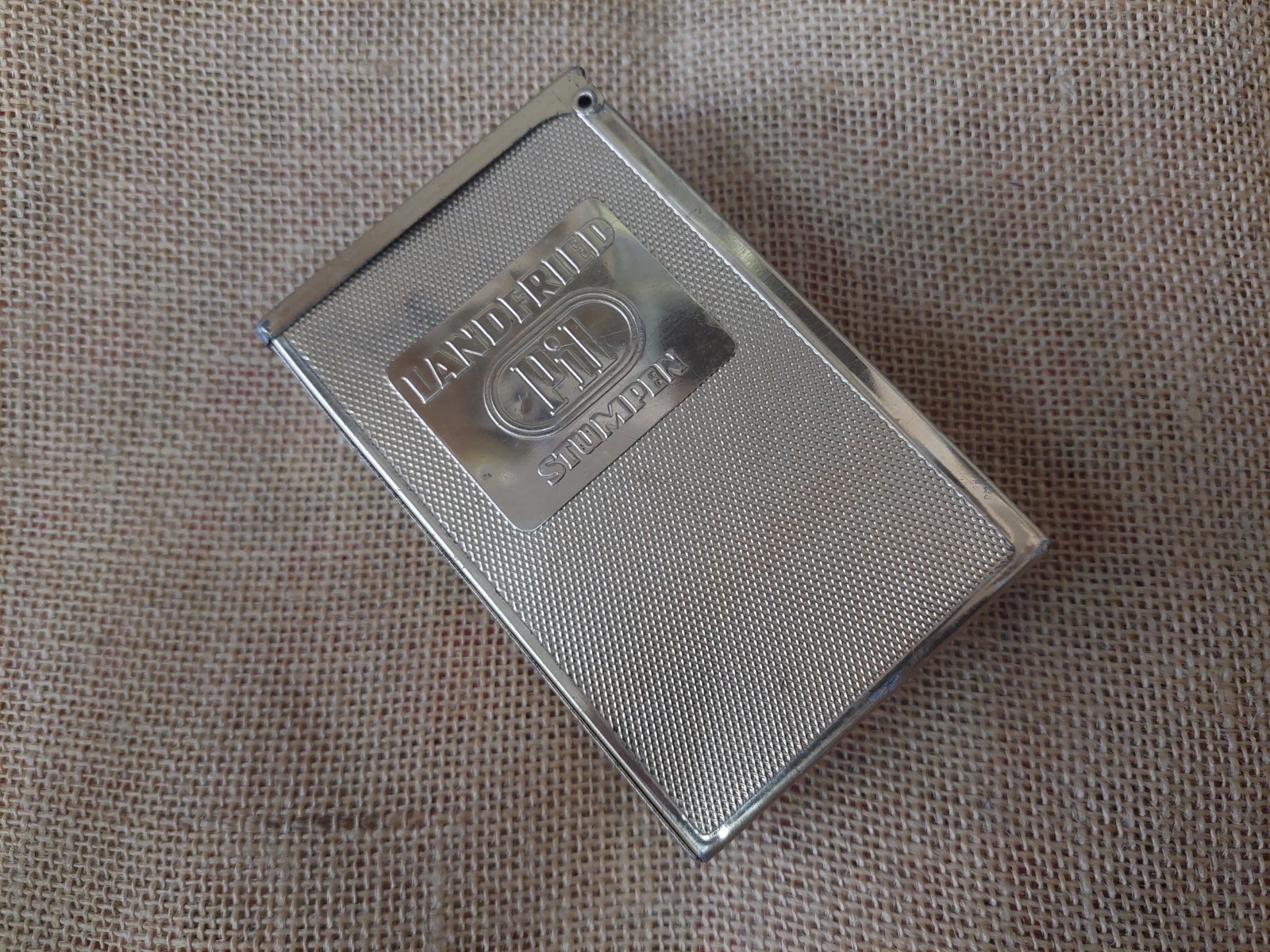 WW2 RARE GERMAN LANDFRIED PIL STUMPEN TIN TOBACCO CIGARETTE BOX