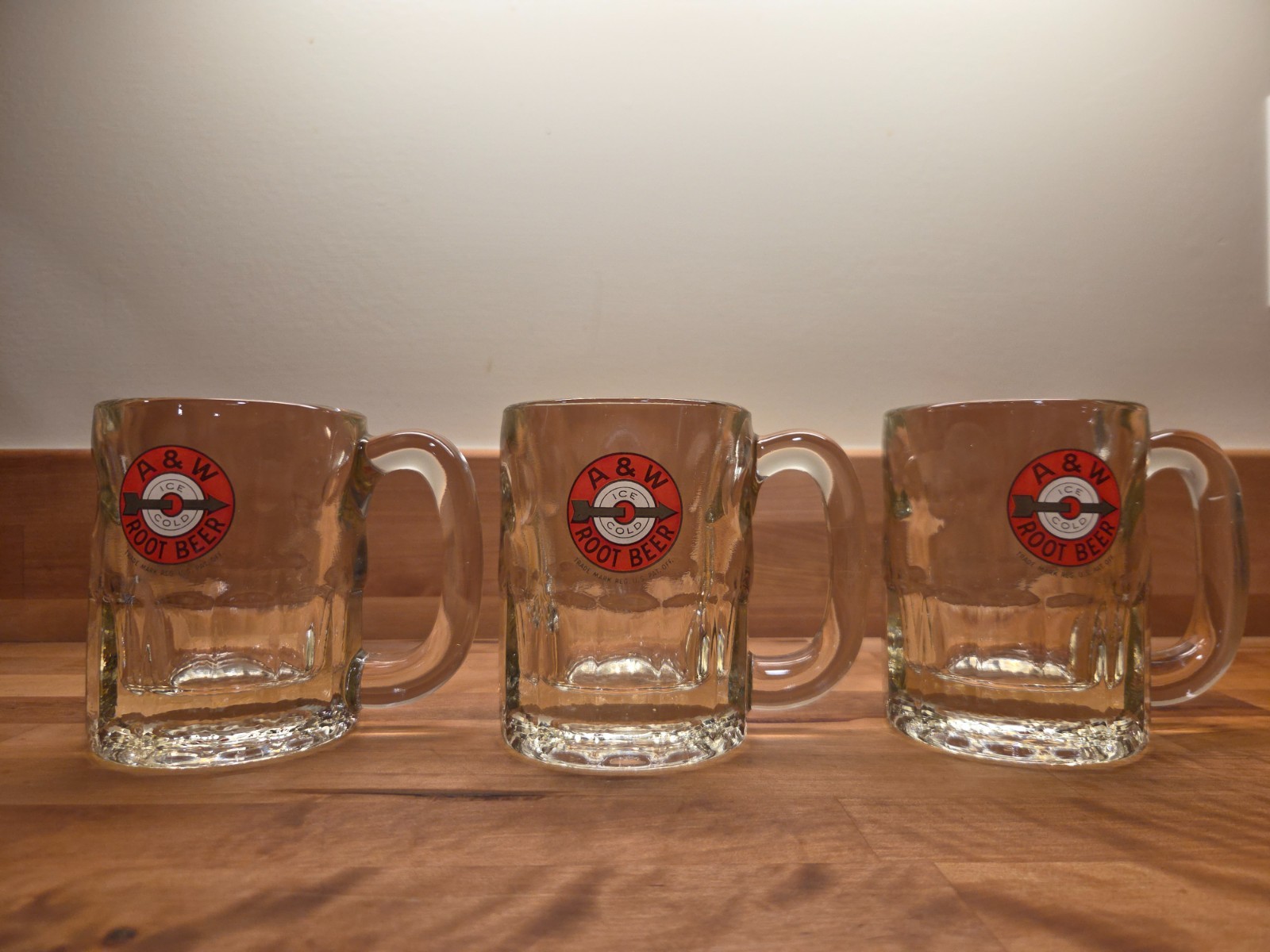 Three Vintage A&W Root Beer 4.25 Three Vintage A&W Root Beer 4.25
