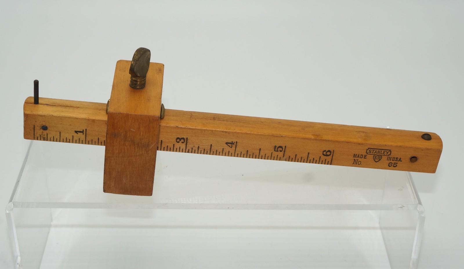 Vintage Stanley NO. 65 Wood Scribe Marking Gauge Tool 8.5
