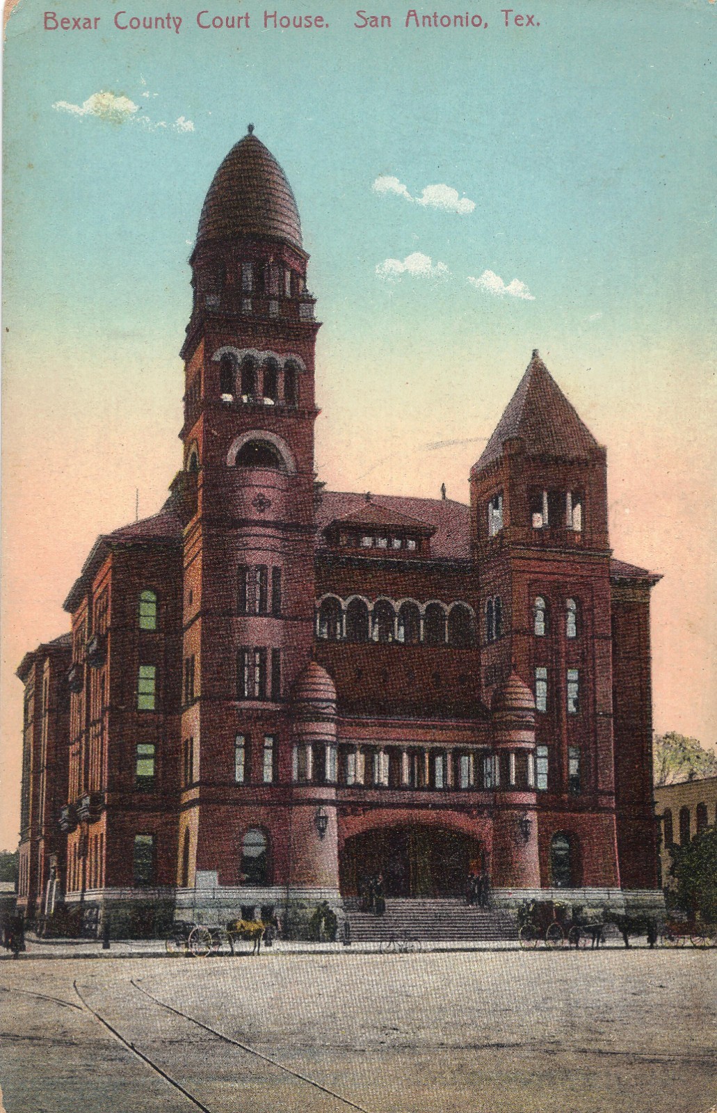 San Antonio TX Bexar County Court House DB Postcard UNPOSTED * * San Antonio TX Bexar County Court House DB Postcard UNPOSTED * *