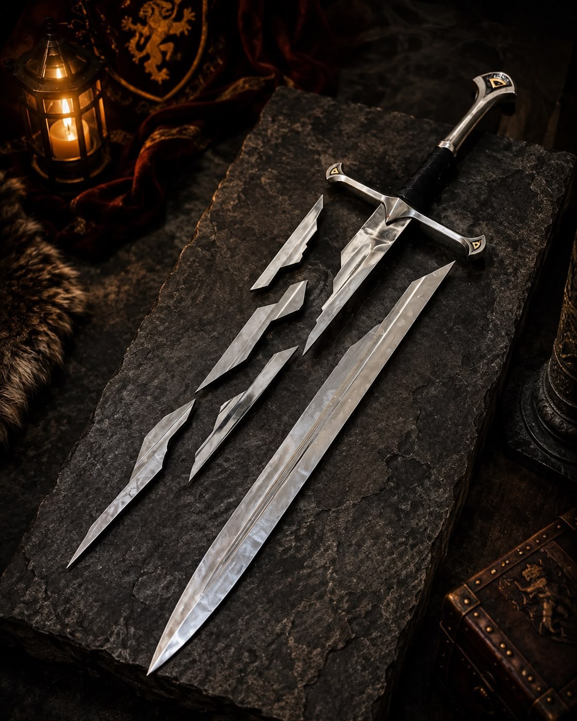 Narsil Sword Broken Shards Hobbit King Aragorn 52 Inches The Hobbit Gift Decor