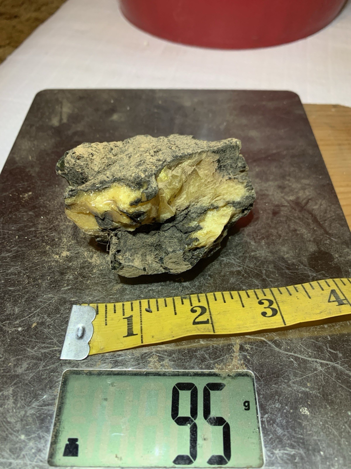 Extremely Rare Tennessee  95g US Cretaceous Amber Rough-Coffee Sand Formation TN