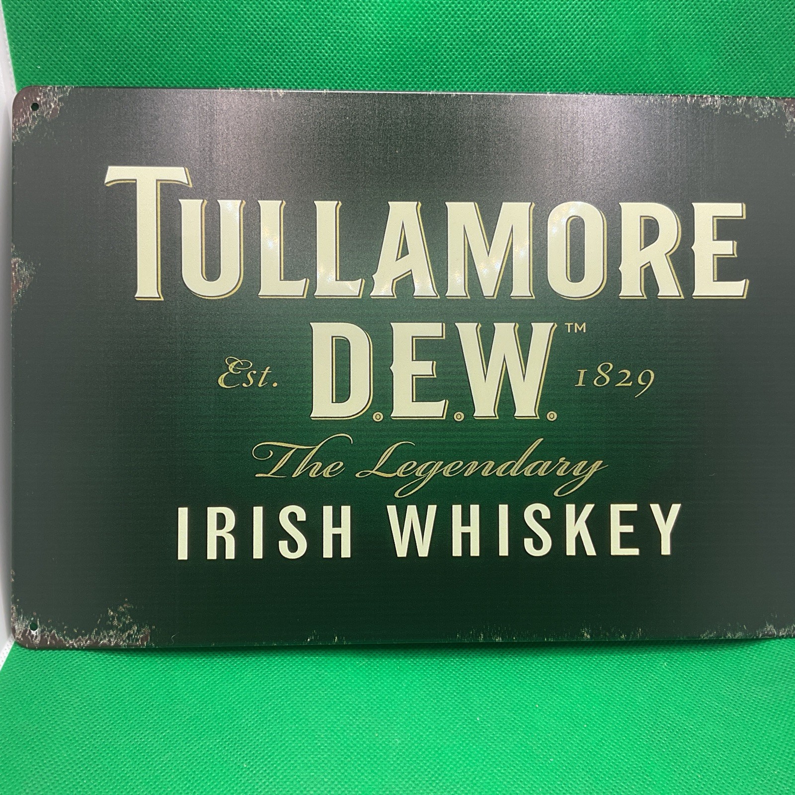 Tullamore Dew Irish Whiskey- Vintage Metal Bar Sign
