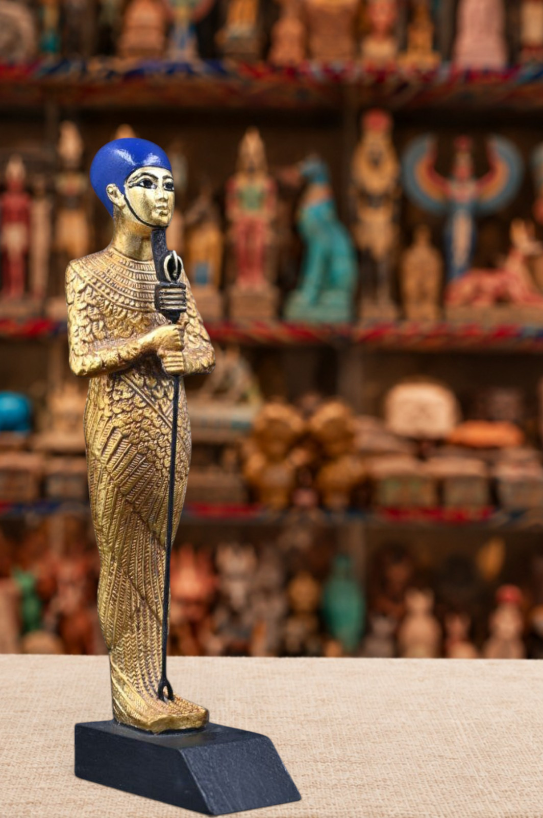 Egyptian Ptah Statue God of Crafts and Truth Handmade in Egypt