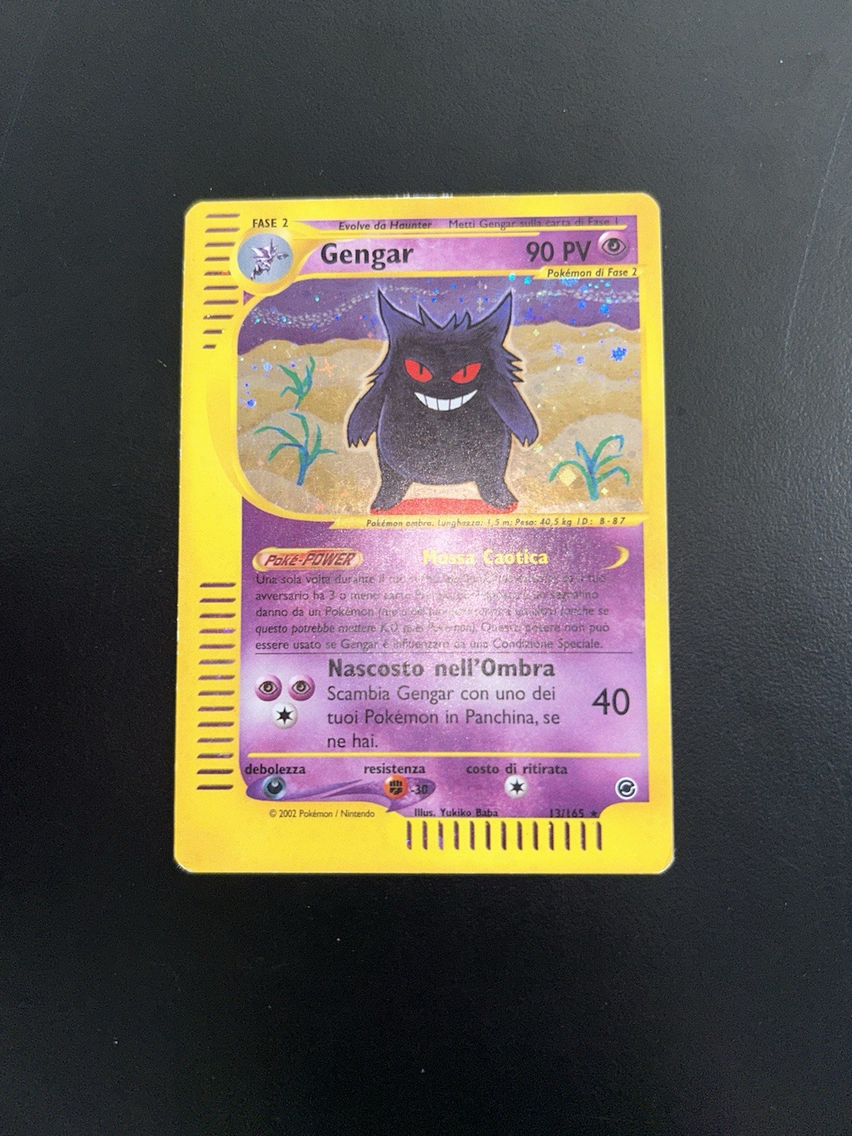 Pokemon Gengar Holo 13/165 Expedition Ita 2002