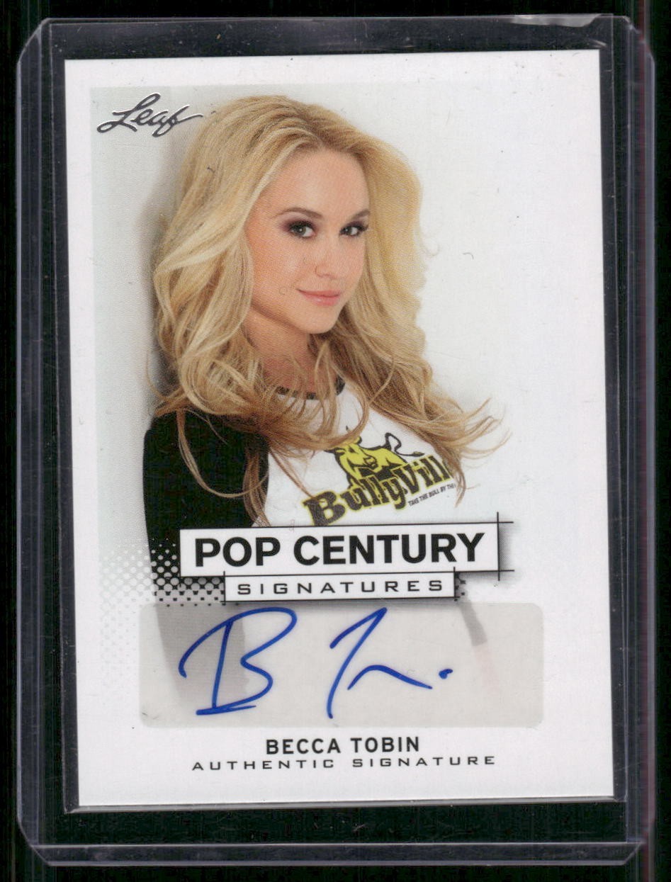 BECCA TOBIN 2013 Leaf Pop Century Signatures Authentic Auto Autograph BA-BT1