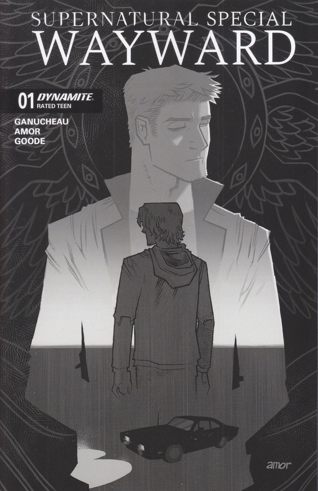 Supernatural Special: Wayward #1I VF/NM; Dynamite | 1:15 Variant B&W - w/Bag+Boa