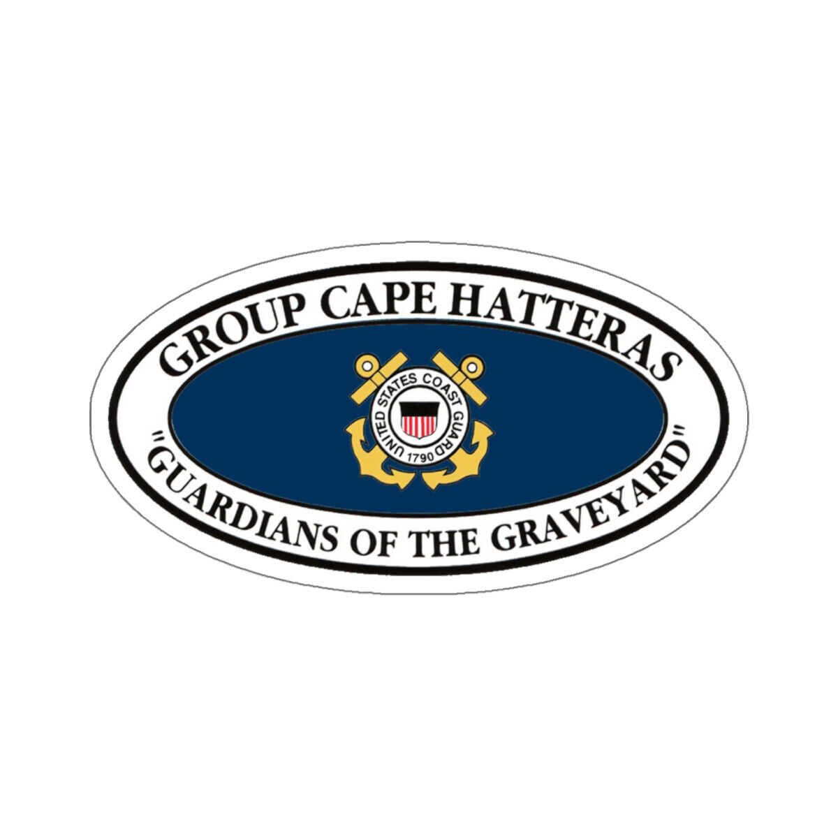 USCG Group Cape Hatteras VINT (U.S. Coast Guard) STICKER Vinyl Die-Cut Decal
