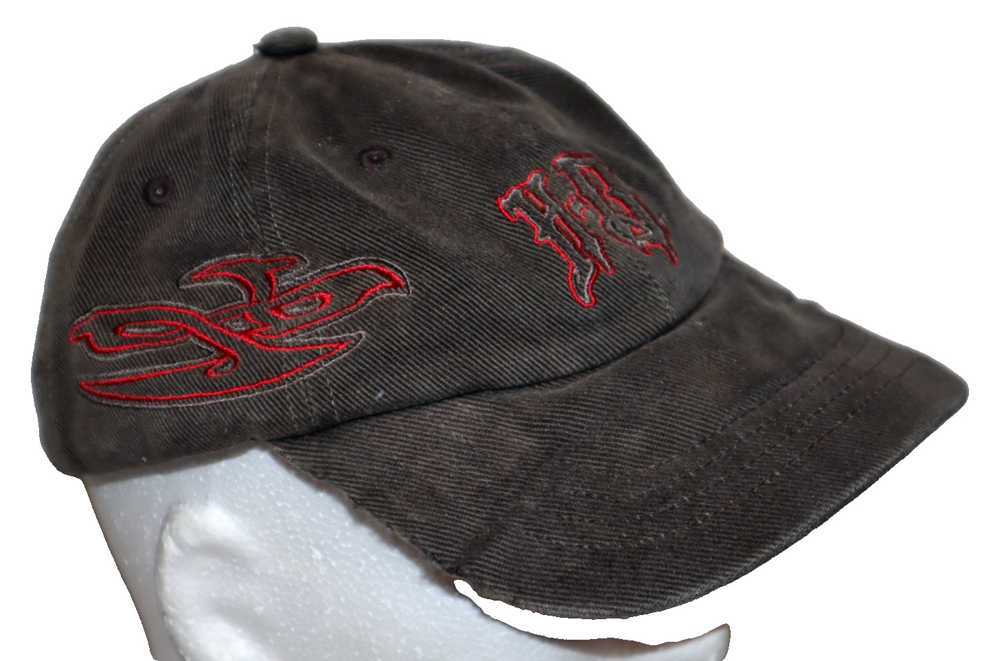 HARLEY-DAVIDSON VTG HAT EMBROIDERED FLAMES TATTOO VINTAGE Y2K ART LOOK READ