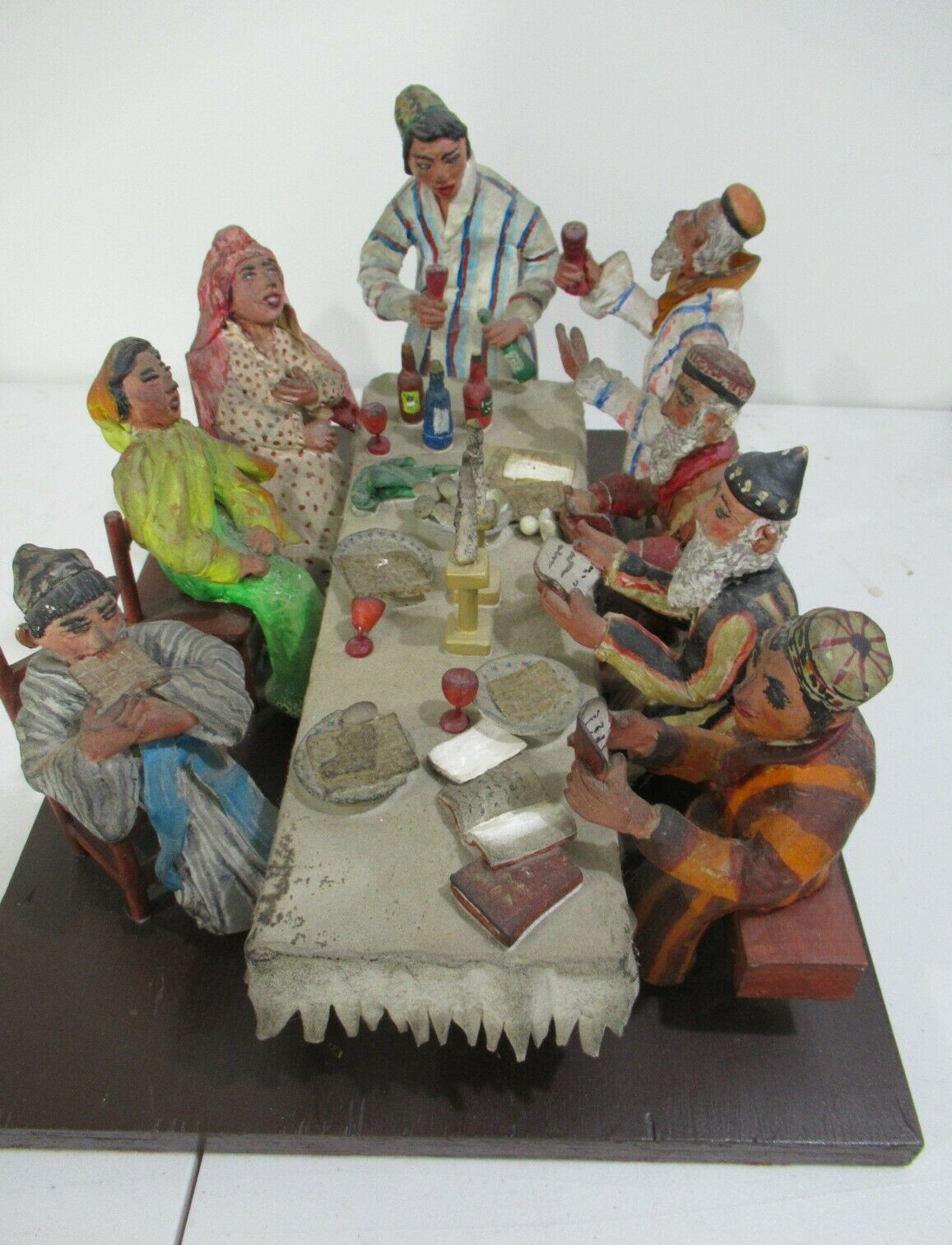 Magnificent Vintage Hand-Crafted Judaica Passover Night Seder Table, Ed Handzel