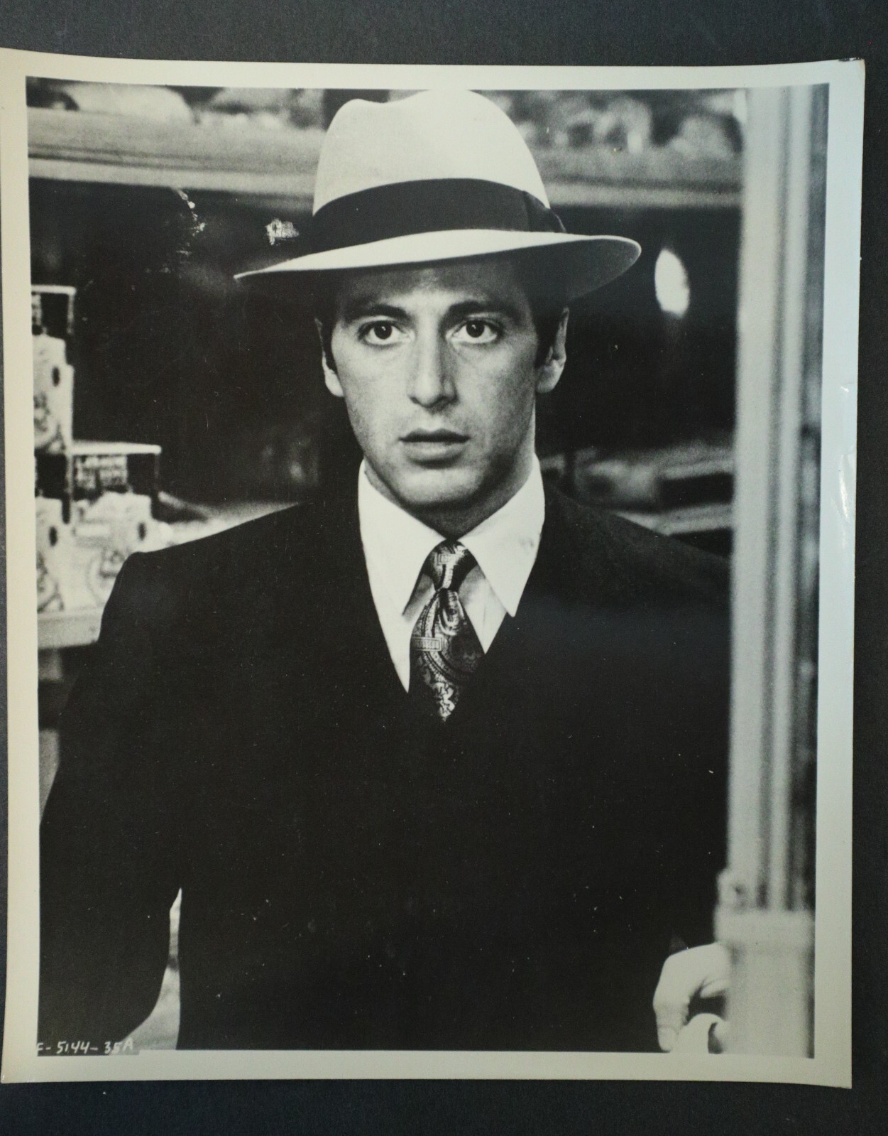 Al Pacino, The Godfather movie, photograph 8x10, b/w