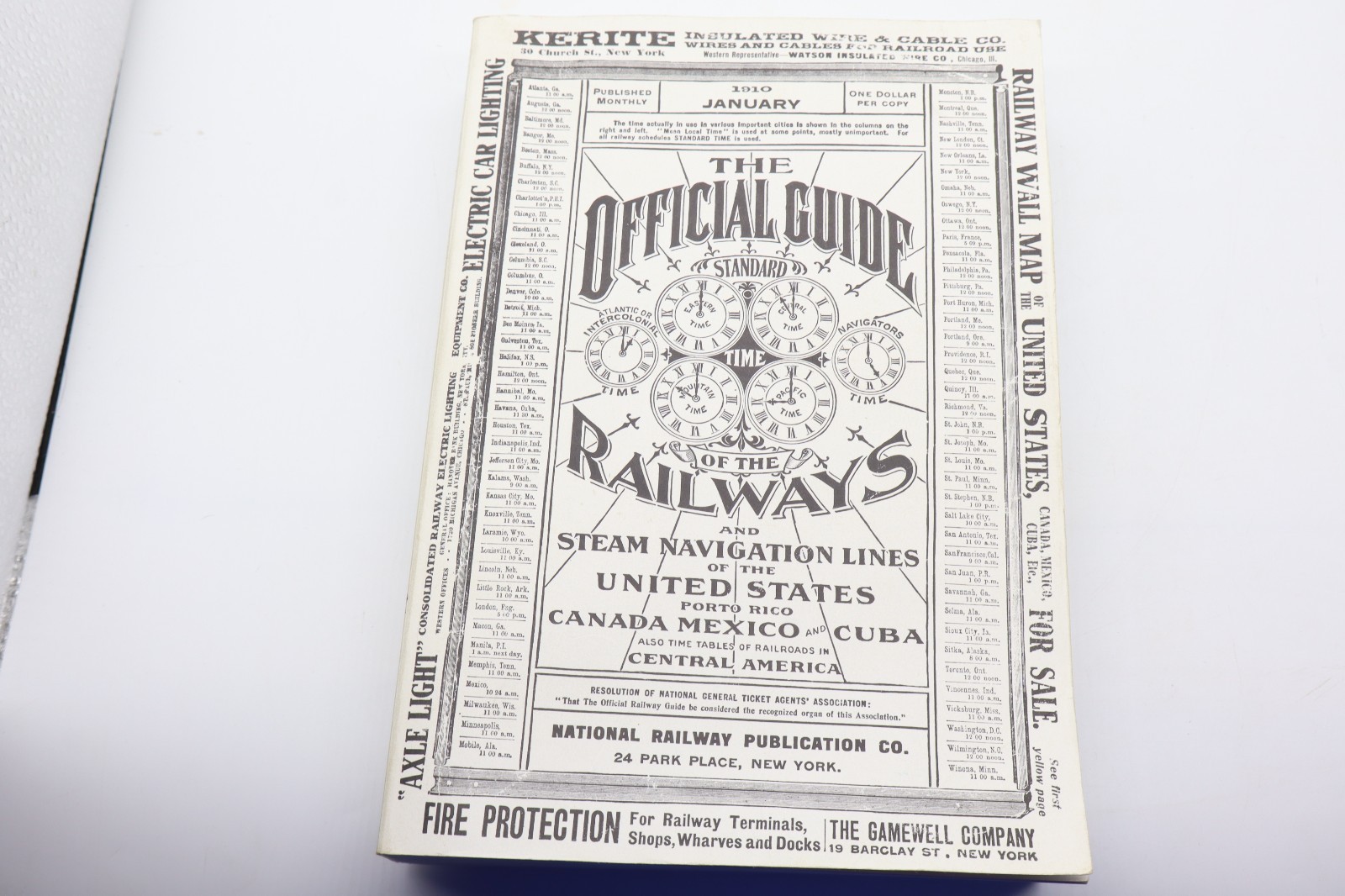 The Official Guide of the Railways January 1910 Reprint