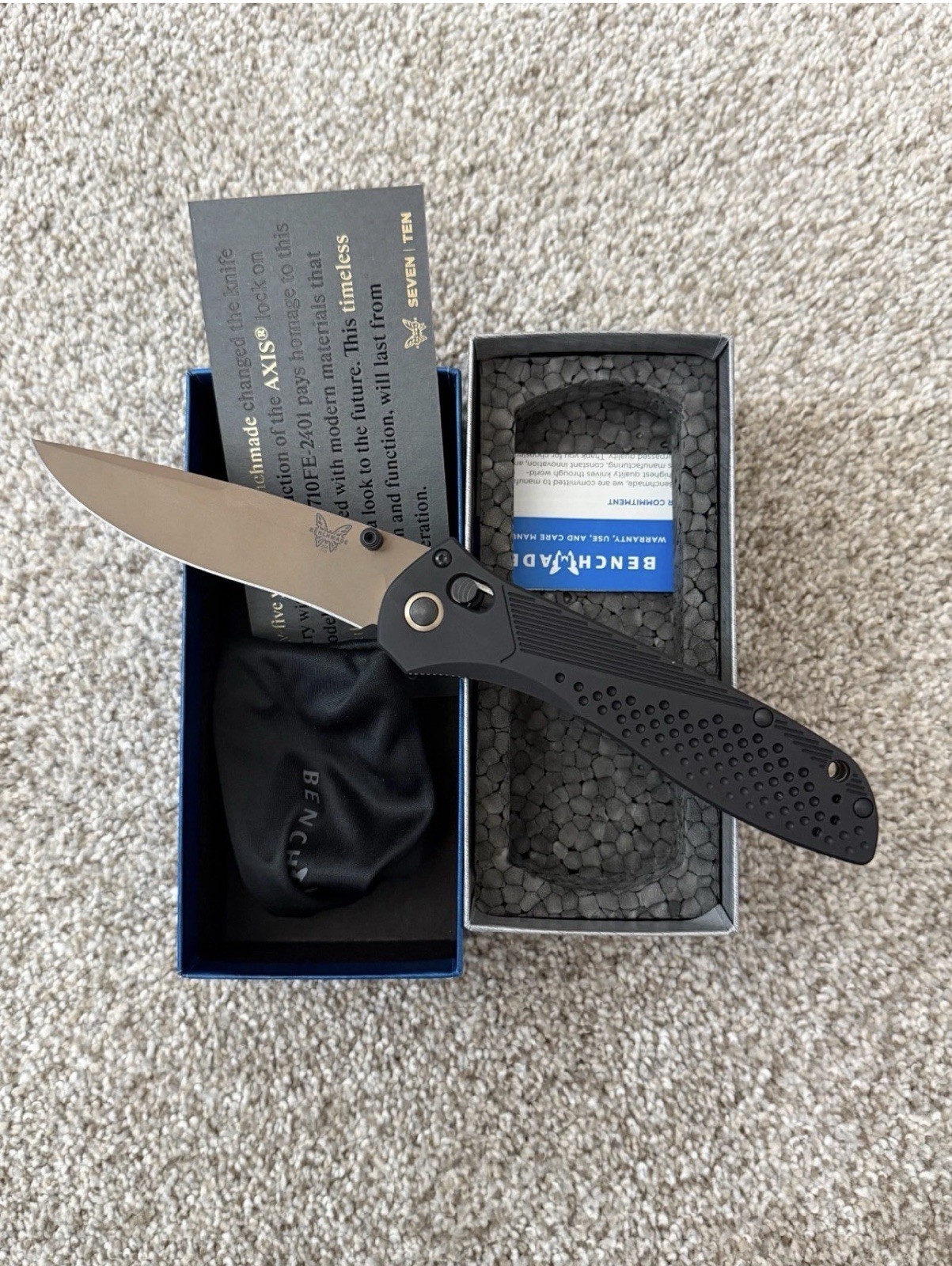 Benchmade 710FE-2401 McHenry and Williams Seven Ten Never Used LE 1122/2500