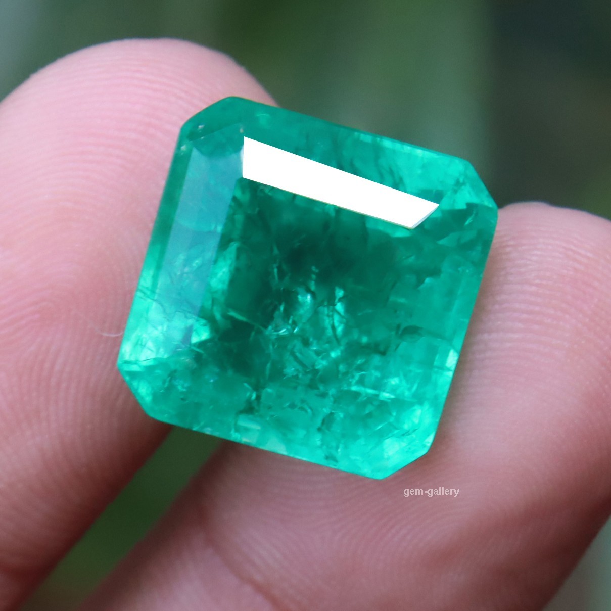 16 Ct Natural Emerald green Certified stone Loose Gemstone Radiant Cut